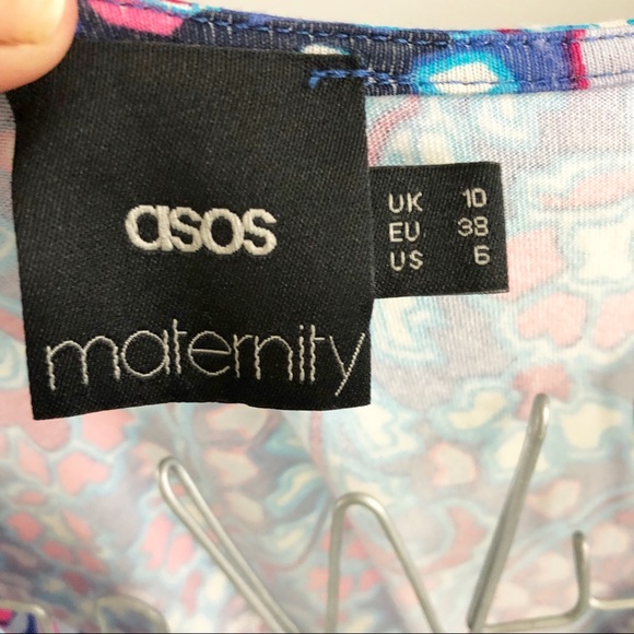 ASOS Maternity Faux Wrap Maxi Dress - Picture 6 of 8